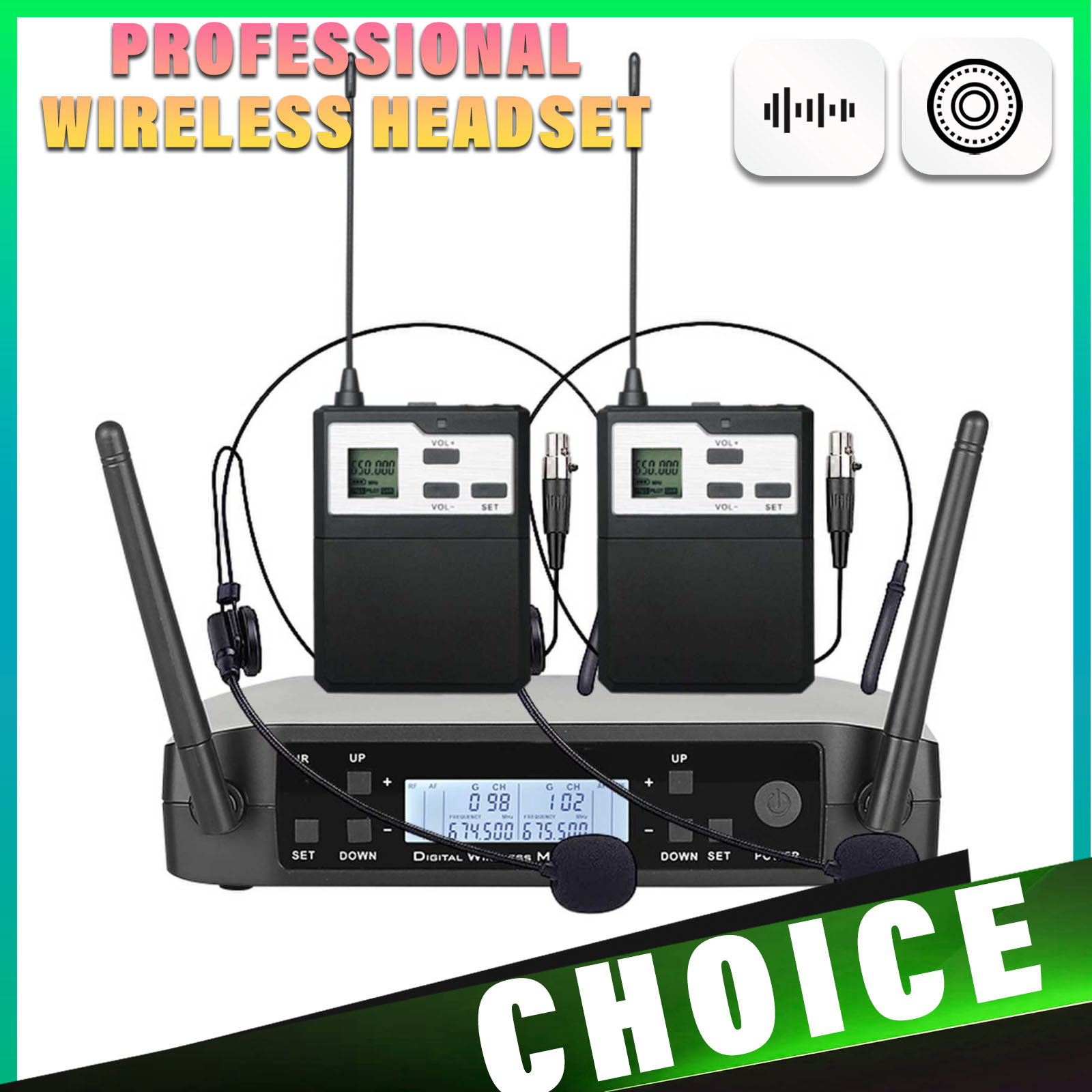 Shure Mic Sm58 - Micrófono inalámbrico UHF con auriculares y