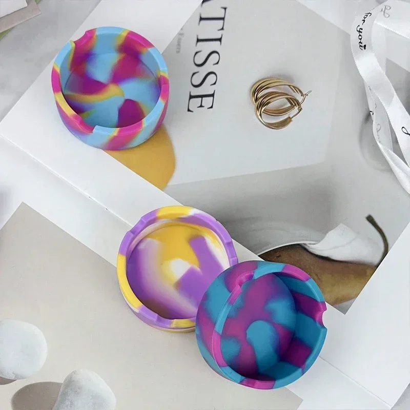 Weed Vaping Accessories - Ceniceros de silicona portátiles de camuflaje