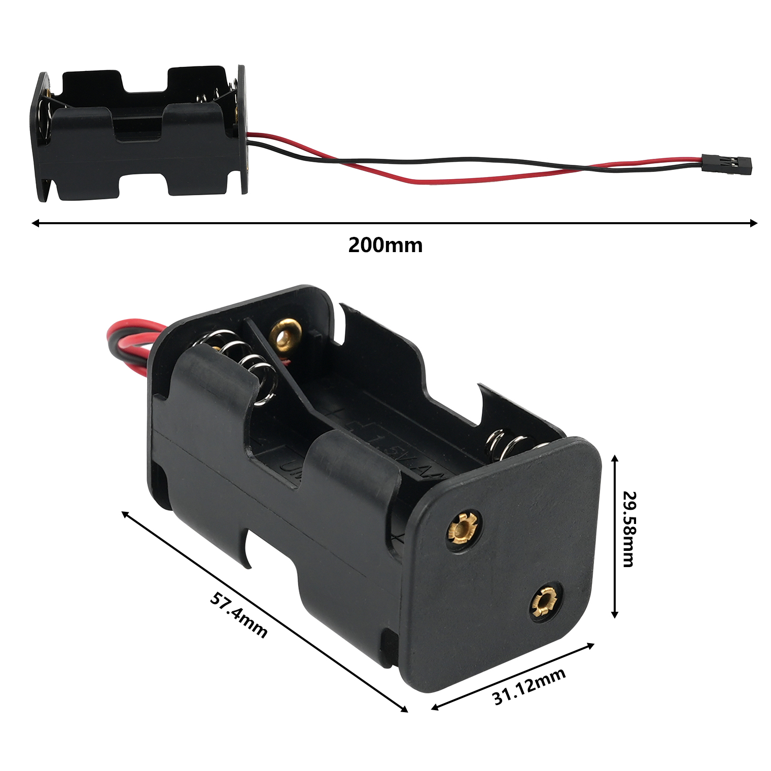 RCmall 3CH ESC Servo Tester G. - Battery Case Storage reseña y precio