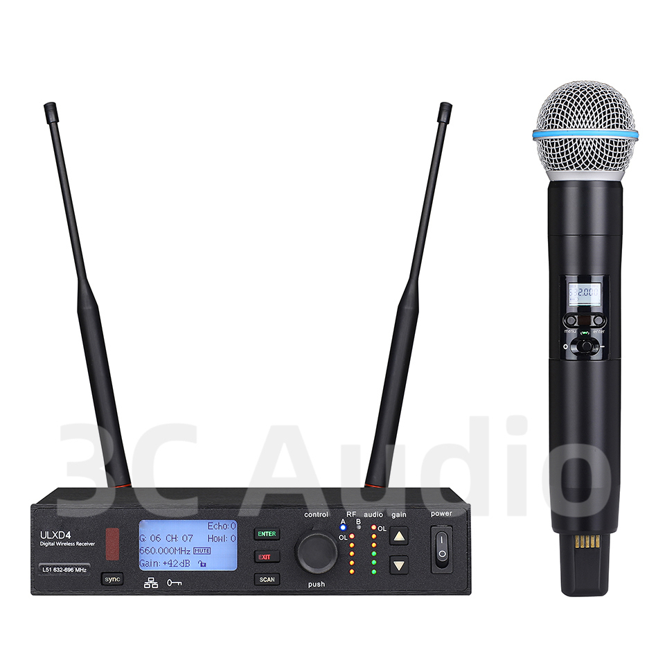 ULXD4-SLXD 500/600MHz micrófon - Shure Mic Sm58 reseña y precio