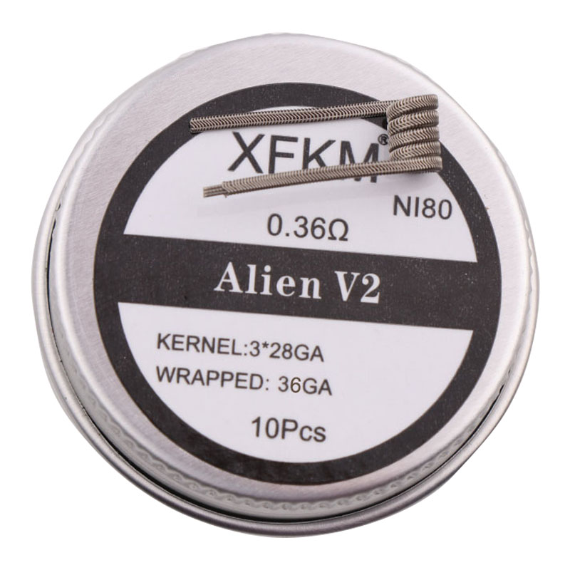 Nuevo XFKM NI80/A1/SS316L 10 u - Clapton Wire Pre Built reseña y precio